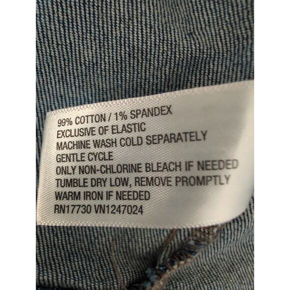 Denim Bustier Corset Crop Top XXL Y2K Boho Festival Grunge Indie Sleaze Western - Picture 6 of 6